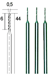 Proxxon Spiralbor 0,5 mm 3 stk